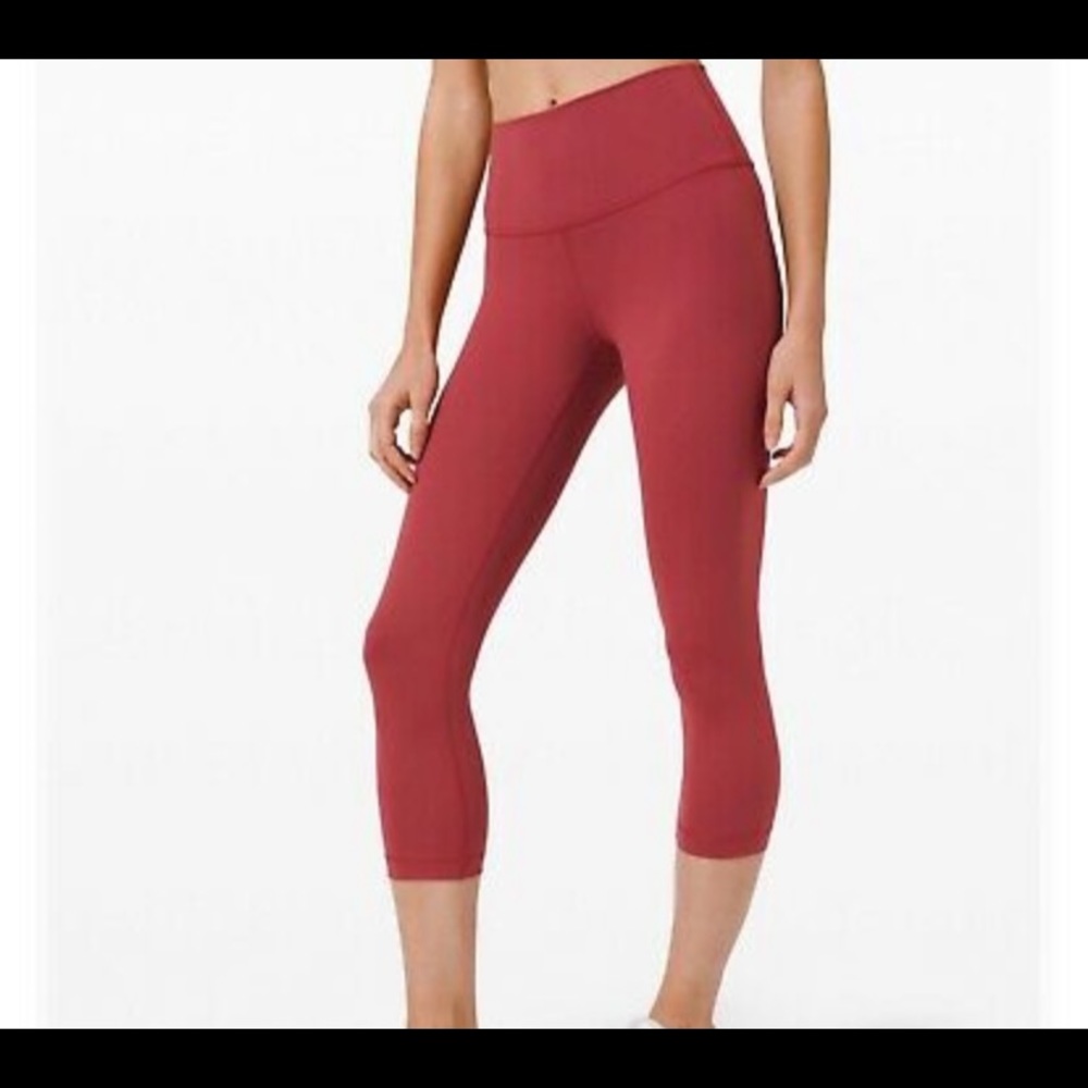 Lululemon Wunder Under luxtreme crop Chianti